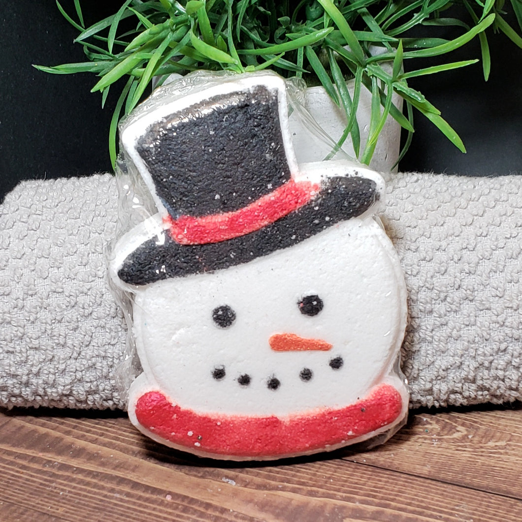 Snowman bath bomb
